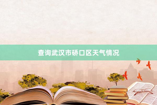 查询武汉市硚口区天气情况